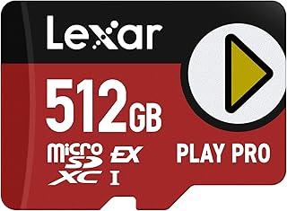 Compare Lexar 512GB Play PRO microSD Express Card, UHSI, C10, U3, V30, Full HD, 4K, Up to 900600 MBs Memory Card, Compatible wNintendoSwitch 2, ASUS ROG Ally, Steam Deck, Gaming LMSXPS0512GBNNNU at KSA Price