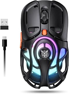Wireless Gaming Mouse, Tri-Mode 2.4G/Bluetooth/USB-C,…