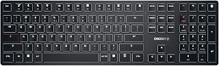 Compare CHERRY KW X ULP, Ultra Flat Mechanical HighEnd Keyboard, EU Layout QWERTY, Wireless MultiDevice Keyboard for up to 4 Devices, Rechargeable, Black at KSA Price
