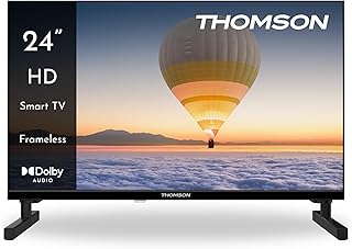 Compare Thomson 24 inch 60 cm HD LED Smart TV, WiFi, Voice Control, HDR10, Dolby Audio, Triple Tuner CableSatelliteTNT, HDMI, USB, 1.5GB RAM, 8GB Flash – 24HT2S15 at KSA Price