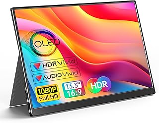 Compare VILVA 13.3" OLED Portable Monitor  1080P FHD IPS Display USBC&HDMI for LaptopPCMacPhoneXbox SwitchPS4 at KSA Price