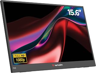 Compare Verbatim Portable Monitor 15.6 Inch Full HD Portable Plastic Monitor for Laptop, Tablet, Smartphone, PS5 or Nintendo Switch with USBA, USBC and HDMI Connection, Black Energy Class A at KSA Price