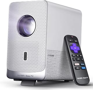 Aurzen Roku TV Smart Projector with Wifi and…