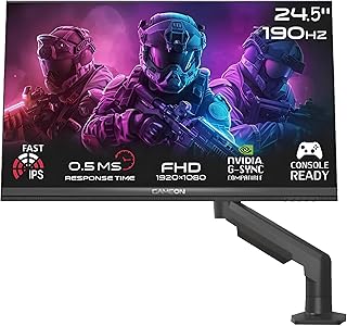 Compare GAMEON 24” Fast IPS Gaming Monitor – FHD 1920x1080, 190Hz, 0.5ms MPRT, HDMI 2.1 Port, FreeSync GSync Support, HDR Ready, VRR, Adjustable Stand, Smooth Gaming Performance, GOM24FHD190IPSX  Black at KSA Price