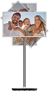 Compare 32" 4K Portable TV on Wheels, Smart Wireless Portable Monitor with Touch Screen, Android System, Built in Battery and Remote Control at KSA Price