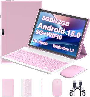 Android 15 Tablet, 10 Inch 8GB RAM+32GB ROM+1TB…