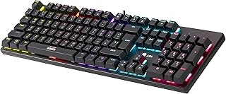 Compare ASA DARKNES 70% Wired Gaming Keyboard, Compact RGB Backlit Keyboard, 104 Keys Waterproof Keyboard for PCMac Gamers, Computer Typist, Travel at KSA Price