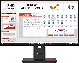 Compare Lenovo ThinkVision T2740 LED display 68.6 cm 27" 1920 x 1080 pixels Full HD Black at KSA Price