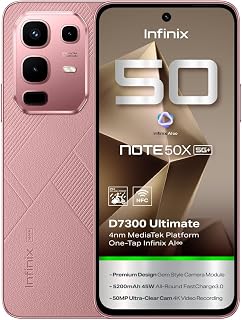 Compare Note 50x 5G+ 16 GB 8+8 256 GB Sunset Spice Pink at KSA Price