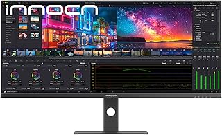 Compare INNOCN 40 Inch 5K 5120 x 2160p Ultrawide Monitor for Laptop, 21:9, 100Hz, IPS, HDMI, DP, FreeSync, HDR400, USBC, DeltaE＜2, Builtin Speakers, Height Adjustable, Black  40C1U at KSA Price