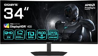 Compare Gigabyte GS32QCA 31.5" Curved Gaming Monitor QHD  2560 x 1440, 180Hz, 1ms, 250CDm², FreeSync, HDR Ready, HDMI 2.0, DisplayPort 1.4 at KSA Price