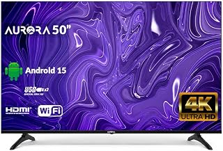 AURORA 50 Inch QLED Smart TV, Full HD 1920x1080,…