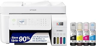 Compare Epson EcoTank ET4800 Wireless AllinOne CartridgeFree Supertank Printer with Scanner, Copier, Fax, ADF and Ethernet – Idealfor Your Home Office, White at KSA Price