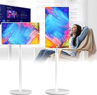 Compare Upgraded Smart Portable TV 242732inch with Touchscreen Monitor, Mobile Display On Wheels Builtin Battery, FHD IPS Screen with 178° Viewing Angle for MultiScenario Use 27in6+64g at KSA Price