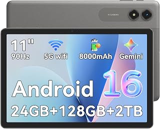 Tablet 11 Inch, Android 16 Tablet 24GB RAM…