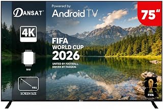 DANSAT 75 inch Android 4K Smart Television DTD75BU,…