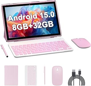 Android 14 Tableta, 2 in 1 Tablet 10…
