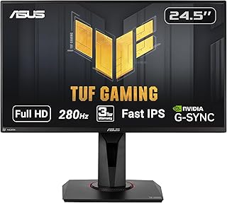 Compare ASUS TUF Gaming VG259QM Gaming Monitor – 24.5 inch Full HD 1920x1080, Fast IPS, Overclockable 280Hz Above 240Hz, 144Hz, 1ms GTG, Extreme Low Motion Blur Sync, GSYNC Compatible, DisplayHDR? 400 at KSA Price