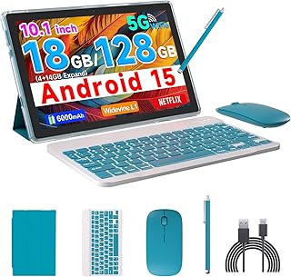 Compare COOPERS CP20GOLD 10.1" 8GB RAM+128GB ROM Android 13 Tablet with Keyboard, Mouse, Case, Stylus, Blue, WiFi 6, 8MP Camera, 6000mAh Battery at KSA Price