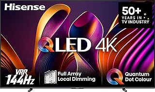 Hisense 65 Inch Smart TV, QLED, 4K Ultra…