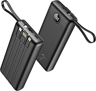 VEGER Power Bank 20000mAh, Slim Portable Charger with…