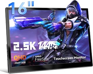Touchscreen Portable Gaming Monitor 16 Inch QHD…