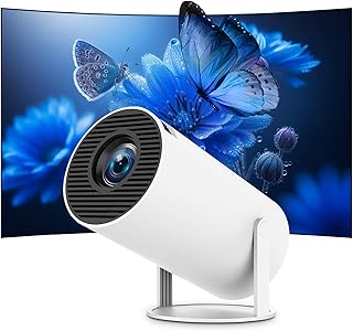 Mini Portable Projector 4K 1080P Full HD Compatible…