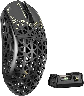 Compare MAMBASNAKE M5 Ultra Carbon Fiber 8KHz Wireless Gaming Mouse,PAW3950MAX Sensor 42K DPI,39g Lightweight TriMode 2.4GHzBTWired Computer Mice,Web Driver Support,for WinMacFPSMOBAEsportsBlack A at KSA Price
