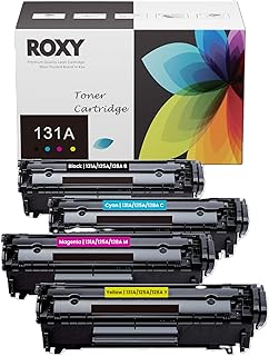 Compare ROXY 131A131X  Compatible toner SET 131A131X HP 131A131X  CF210A CF211A CF212A CF213A HP Color LaserJet Pro 200 Color MFP M251nw M276nw M276n M251n Printer  Black, Cyan, Magenta, yellow  at KSA Price