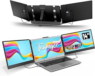 Teamgee 14" Laptop Screen Extender, 1080P Full…