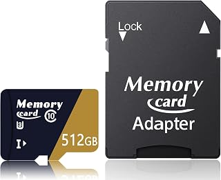 Micro Memory Card 512GB High Speed Class 10 with…