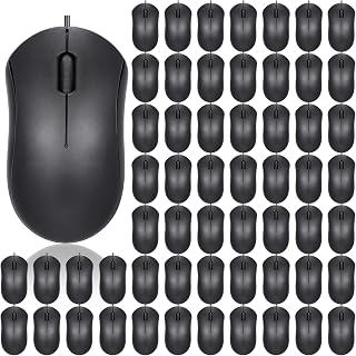 Xuhal 50 Pcs Black Wired Mouse Bulk 1000 DPI…