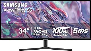 Compare SAMSUNG ViewFinity S50GC UltraWQHD 100Hz AMD FreeSync™ HDR10 34" Monitor at KSA Price