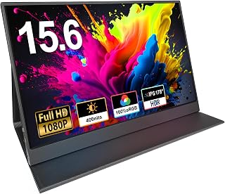SSYA 15.6 inch Portable Screen Monitor,100% sRGB 1080P…