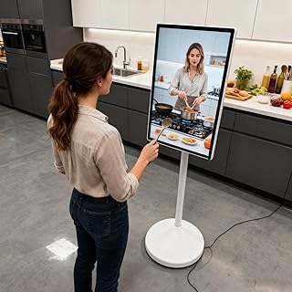 Compare 21.5242732in Smart Portable Tv On Wheels | Portable Rolling MonitorTouch Screen | 4g+64g8g+128g Storage | 7800800015000mah Battery | Full Swivel Rotation | For Home&Office 21.5in8G+128G at KSA Price