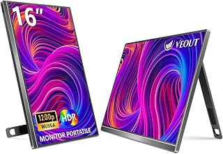 Veout 16" Portable Monitor, 1920 * 1200P IPS…