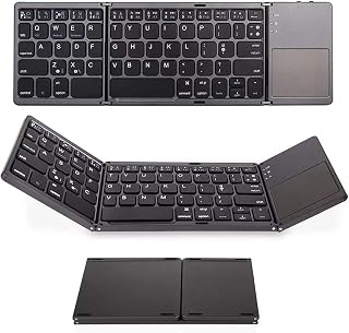 Eacam Mini BT Folding Keyboard With Touchpad &…