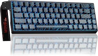 Compare AULA WIN68HE Rapid Trigger Gaming Keyboard with Cable, Hall Effect Magnetic Switches, 0.02 mm RT Accuracy, Adjustable Actuation, 8000Hz, RGB, 60% Mechanical Keyboard at KSA Price