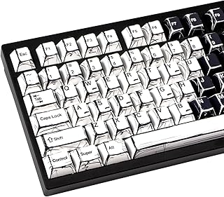 Compare Black and White Manga Theme Keycaps 136 Keys, DyeSublimation PBT Custom Keycap Set, Cherry Profile Keyboard Keycaps for 60% 65% 70% 75% 100% Cherry Gateron MX Switches Mechanical Keyboard at KSA Price