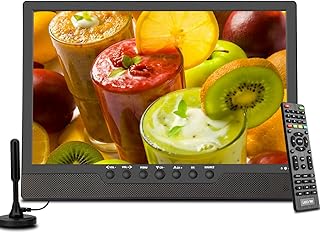 Compare 14" Portable TV, Small TV with Antenna, HDMI, USB, AV Slot and ATSC Digital Tuner, Rechargeable Battery Operated, 12 VoltAC Car Cord for Kitchen, at KSA Price
