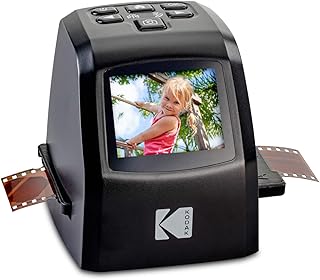 Compare KODAK Mini Digital Film and Slide Scanner  Converts Film Negative and Slides from 35mm, 126, 110, Super 8 and 8mm to 22 Megapixels JPEG Images  3.5" LCD Display Incl. RODFD20 at KSA Price