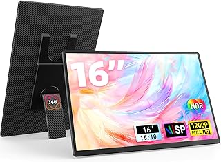 16" Portable Monitor for Laptop - 1200P…