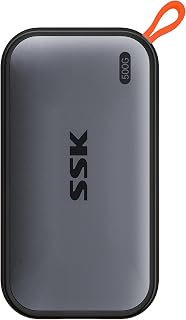 Compare SSK 500GB Portable SSD External Solid State Hard Drive USB C Up to 1050MBs at KSA Price