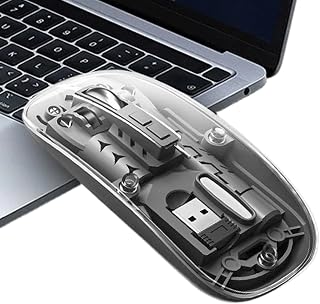 Laptop Mouse Wireless Clear Computer Accessories