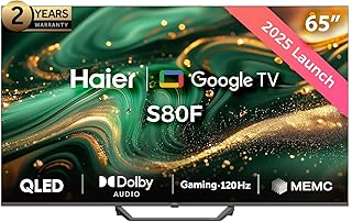 Haier 65 Inch 4K QLED Smart Google TV |…