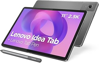 Compare Lenovo Idea Tab Touchscreen Tablet 11 Inch Integrated AI 2.5K, 90Hz MediaTek Dimensity 6300, 8 Cores, 8 GB RAM, UFS 2.2 128GB, Android 15, WiFi 5 + Bluetooth Tab Pen – Grey at KSA Price