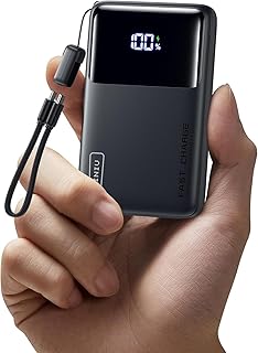 INIU Power Bank, Slimmest 10000mAh 45W PD Fast…