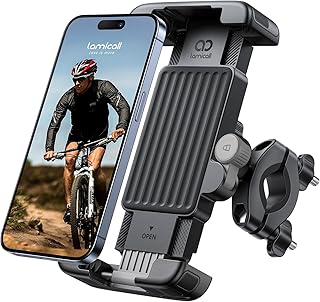 Lamicall Bike Motorcycle Phone Mount - [1s Quick…