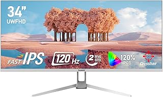 Gawfolk 34 inch UltraWide 21:9 IPS Gaming Monitor…