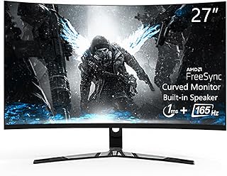 27 Inch Curved Gaming Monitor 165Hz 1920 * 1080p…